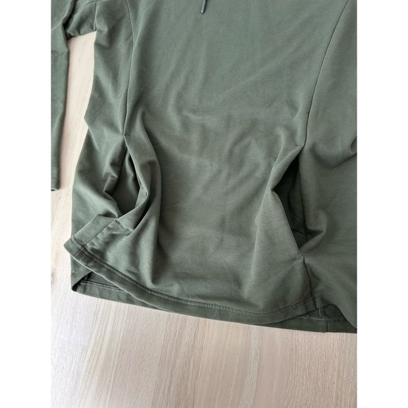 GYMSHARK Green Cotton Polyester Blend Athletic Performance Pullover Crest Hoodie - Picture 6 of 7